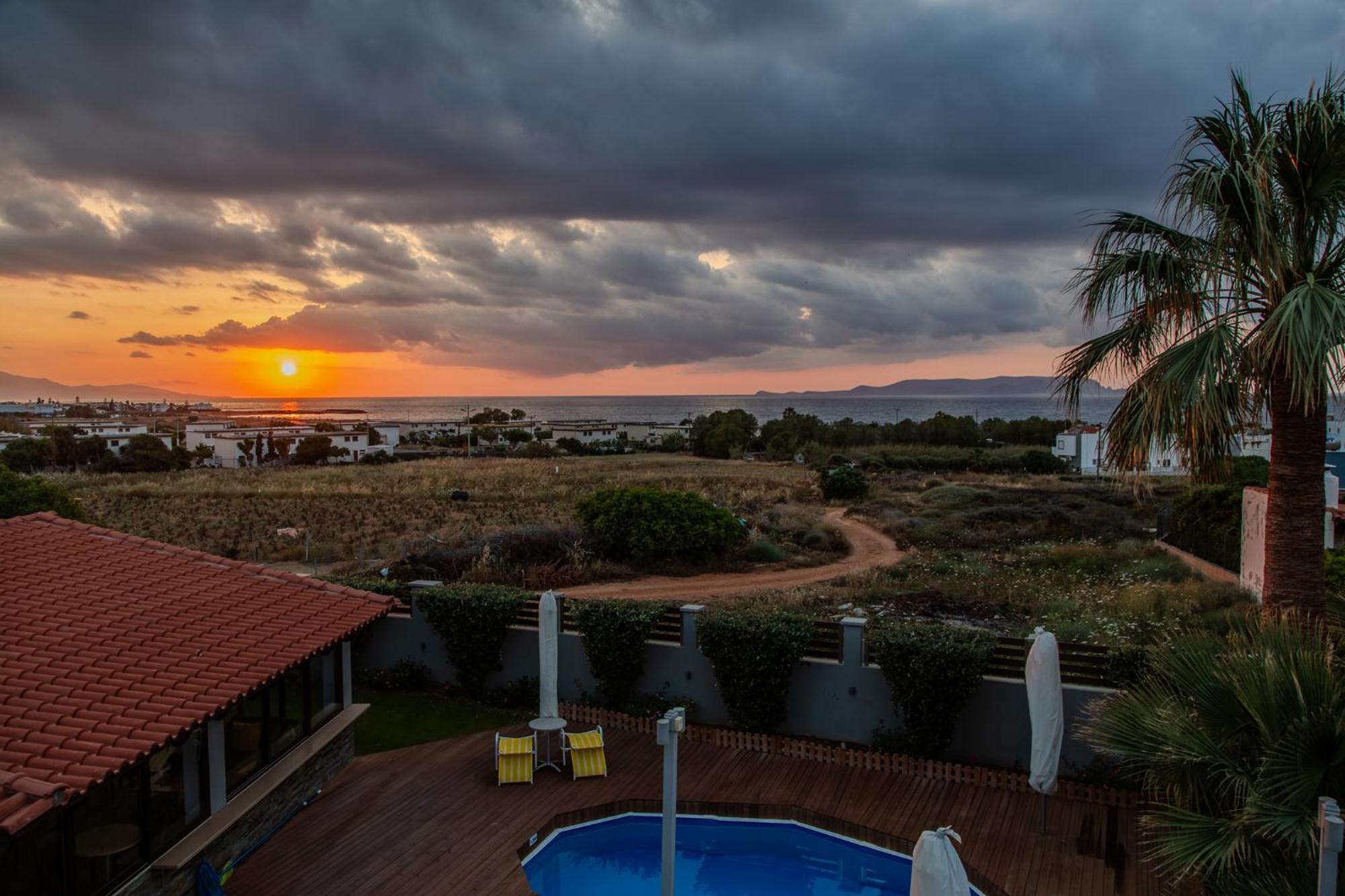 A Cozy Eco Villa By The Sea Gouves Exteriér fotografie