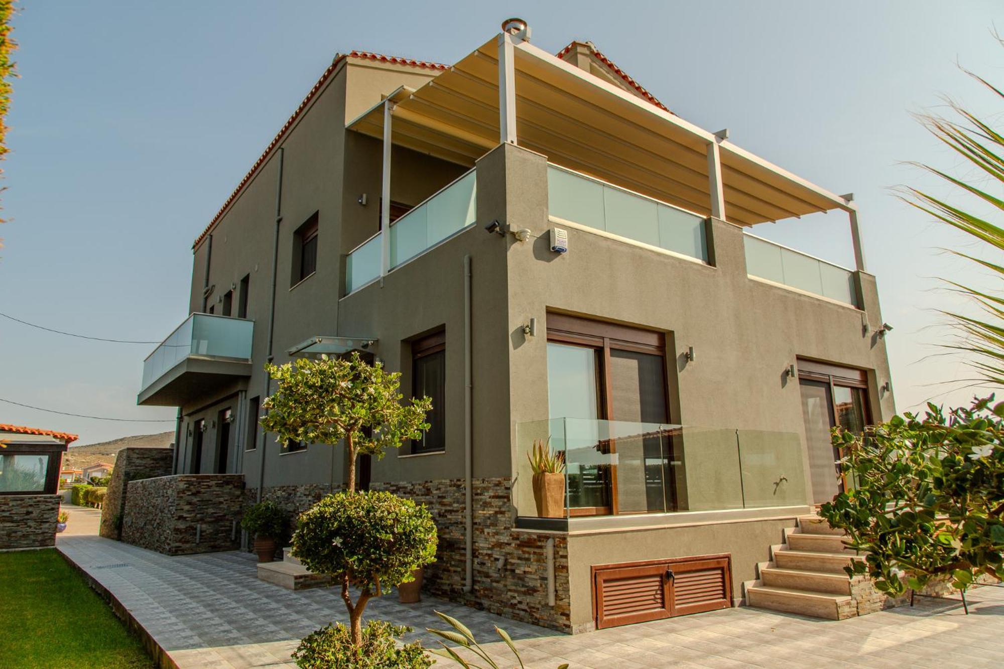 A Cozy Eco Villa By The Sea Gouves Exteriér fotografie